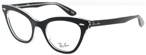 Ray Ban Rb Rx 5226 2034 Blackcrystal Womens Cat Eye Eyeglasses 49mm