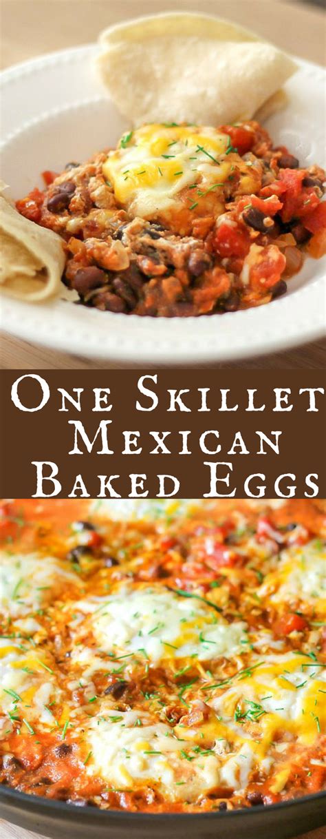 Let us know in the comments section below! Mexican Baked Eggs are cooked in one skillet and make a delicious breakfast or dinner! Low ...