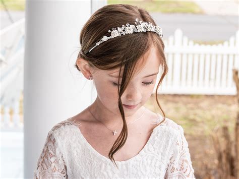 Rhinestone Crystal Flower Girl Headpiece Wedding Tiara Flower Girl