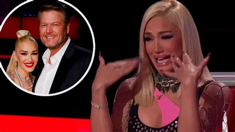 Gwen Stefani S Emotional Breakdown At The Voice Finale Blake Shelton S