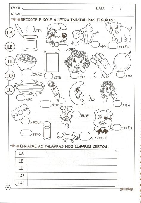 Atividades Com A Letra L Para Educação Infantil