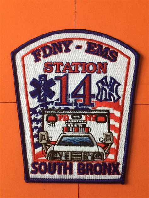Rare Fdny Ems Station 14 South Bronx Patch Fire Patches