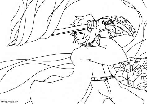 Giyu Tomioka To Print coloring page