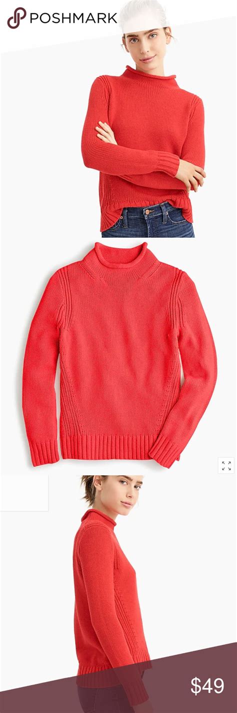 J Crew 1988 Rollneck Sweater In Cotton Roll Neck Sweater Sweaters
