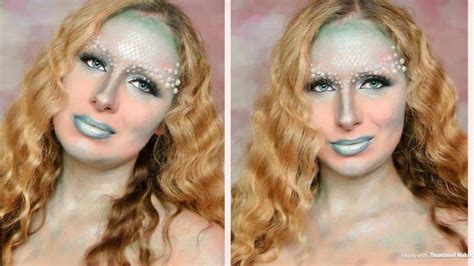 🌊🐠👻 Glamorous Evil Mermaid Halloween Makeup Tutorial Halloween 2017 👻