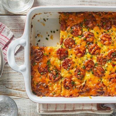 Transfer to the baking dish and smooth into an even layer. Hash Brown Casserole with Hillshire Farm® Smoked Sausage ...