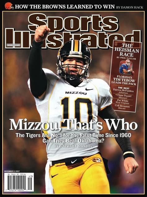 2007 Sports Illustrated Cover Commemorating Mizzous First 1 Ranking