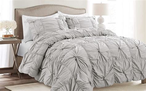 Queen Grey Comforter Sets Grey Bedding Set 100 Cotton Comforter