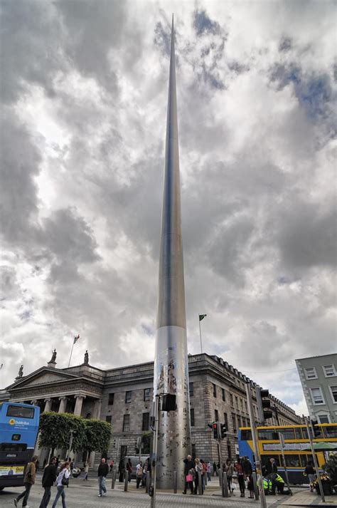 The Spire Of Dublin Is A Large Pin Like Monument 122 Metres In Height