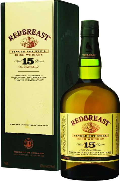 Redbreast 15 Year Old Irish Whiskey 750ml The Whiskey Library