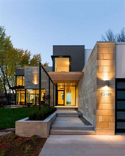 Ottawa Riverfront House Design With Glass Walls Connecting Home
