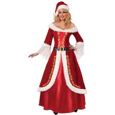 Premium Mrs Claus Costume For Adults Walmart Com Walmart Com