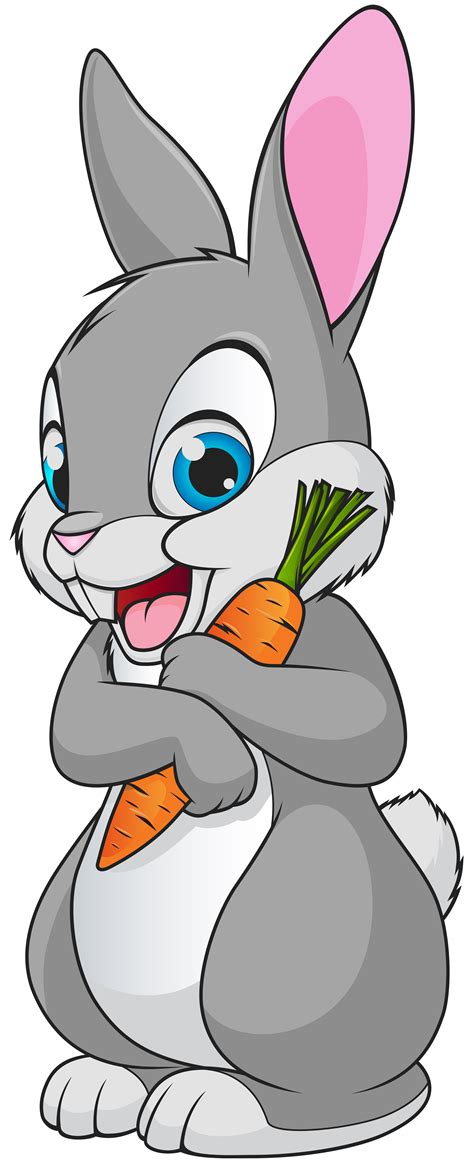 Cute Bunny Cartoon Transparent Clip Art Image | Cute bunny cartoon, Cartoon clip art, Cartoon bunny