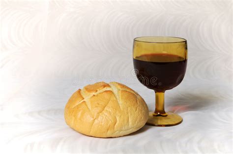 Communion Bread And Wine Stock Image Image Of Faith Communion 4149875