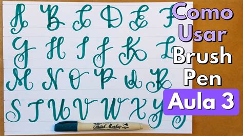 Alfabeto Em Lettering Para Treinar