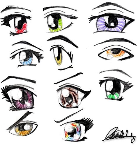 Anime Eyes By Cattyonines On Deviantart Anime Eyes Anime Eye Drawing