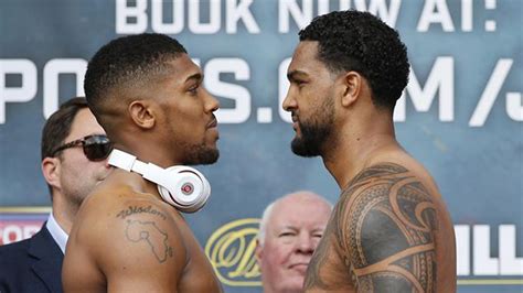Watch Anthony Joshua And Dominic Breazeale Face Off In Covent Garden Boxing News