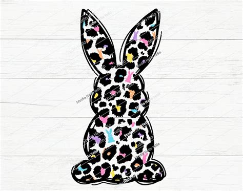 Leopard Print Bunny Svg Png Bunny Svg Bunny Png Easter | Etsy