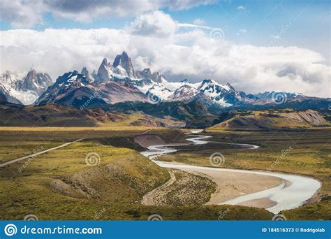 Mount Fitz Roy El Chalten Patagonia Argentina South America Stock