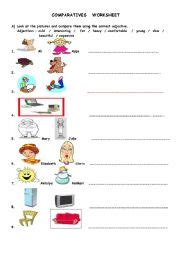 Write the comparative and superlative forms of the adjectives below. comparatives worksheet - ESL worksheet by cypriote