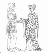 Middeleeuwse Colorier Kleding Executioner âge Robe Medival Médiéval Mittelalterliche sketch template