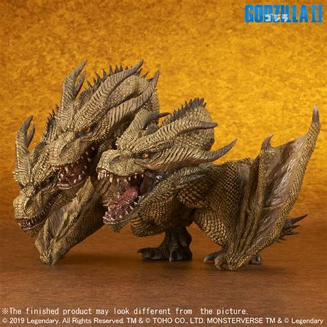 Godzilla 2019 King Ghidorah Defo Real Soft Vinyl Statue Kino And Tv
