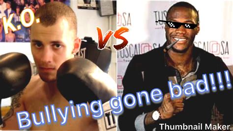 bully boxer meets his match bully boxer gets beaten youtube