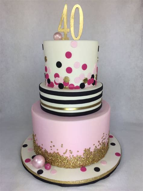 40th birthday cake for women