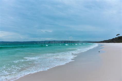 Hyams Beach On A Rainy Day Stock Photo Image Of Ocean