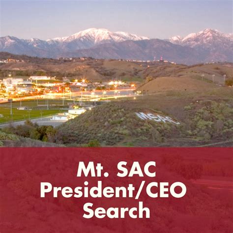Five Finalists Named In Mt Sac Presidential Search
