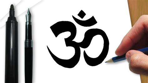 How To Draw An Om Buddhist Symbol Youtube