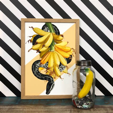 Banana Snake Matte Art Print — Diedododa