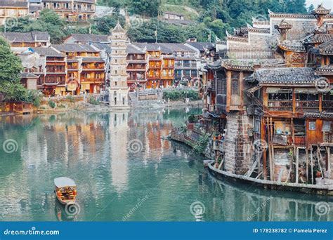 Ancient City Of China Fenghuang Village Of The Phoenix Romantic