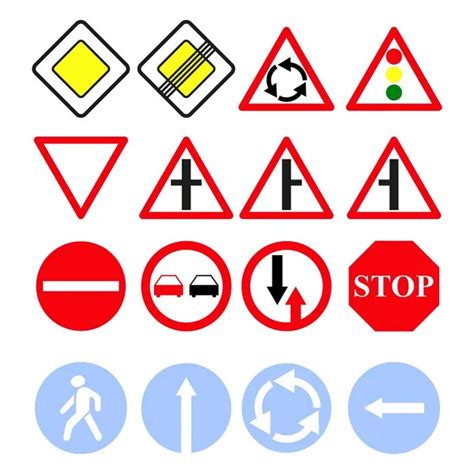 Set Of Vector Road Signs Stock Vector Image By ©vecster 1451014