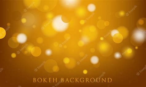 Premium Vector Yellow Bokeh Background Abstract Light Texture