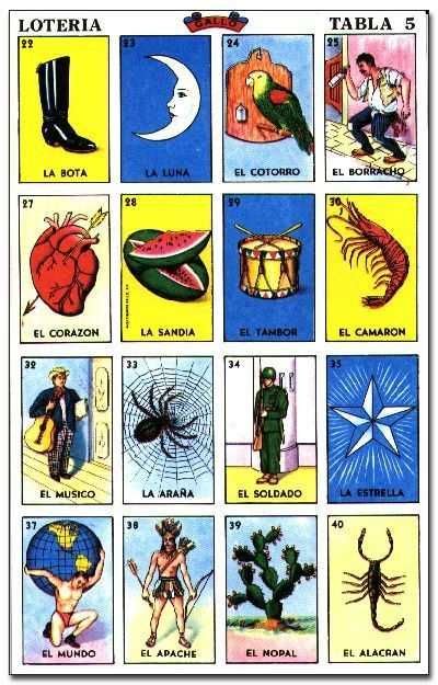 Mexican Loteria Loteria Cards Loteria Cards