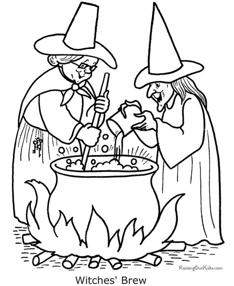 digital dunes: 10 Halloween Witch Coloring Pictures