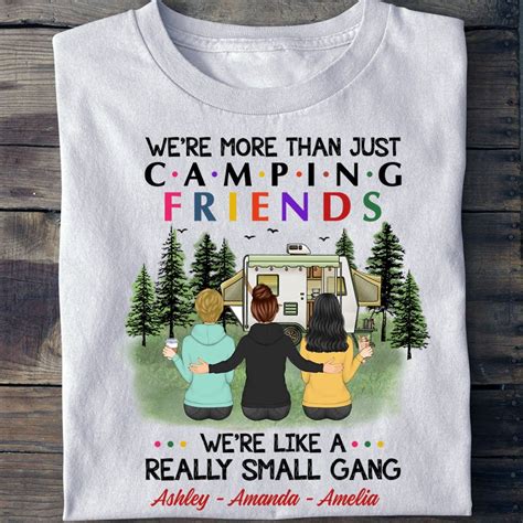 Personalized Were More Than Just Camping Friends T Shirt Camping T