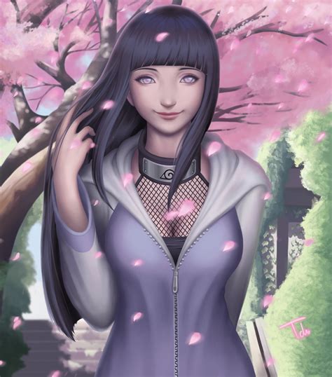 Hinata Hyuga With Thing Telegraph