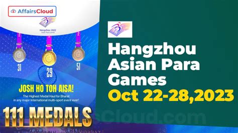 Para Indian Athletes Finishes Fifth With 111 Medals In Hangzhou Asian