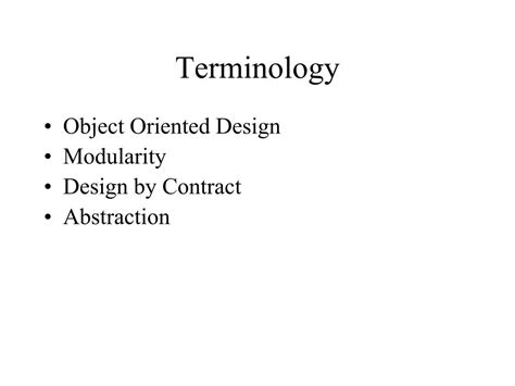 Ppt Object Oriented Design Concepts Powerpoint Presentation Free