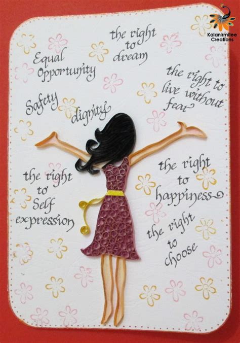 Womens Day Card Kalanirmitee Creations