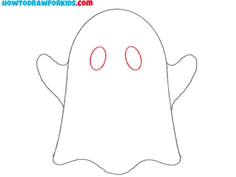 How To Draw A Ghost Step By Step Easy Drawing Tutorial For Kids