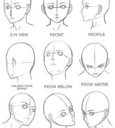 Anime Head Angles Drawing People Drawing Tutorial Sketches