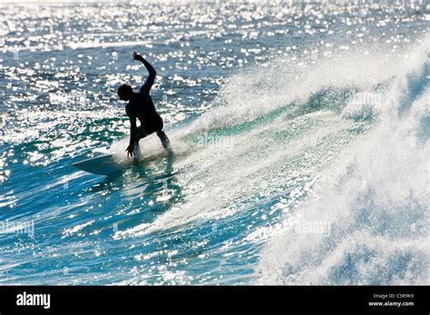 Surfer Carving Sparkling Wave Hi Res Stock Photography And Images Alamy