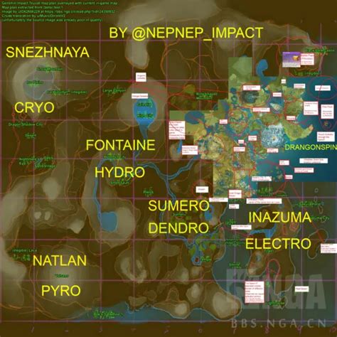 Genshin Impact Full Map With Names Eagles Gate Advanced Domains