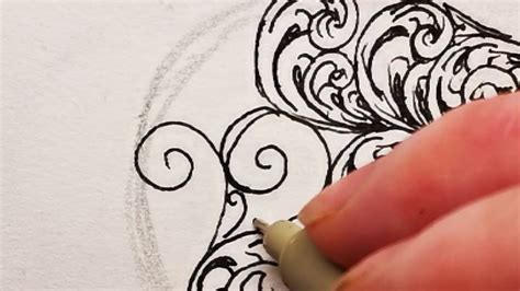 Drawing English Scrollwork Attempt Youtube