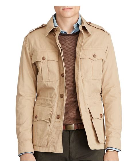 Lyst Polo Ralph Lauren Cotton Blend Safari Jacket In Natural For Men