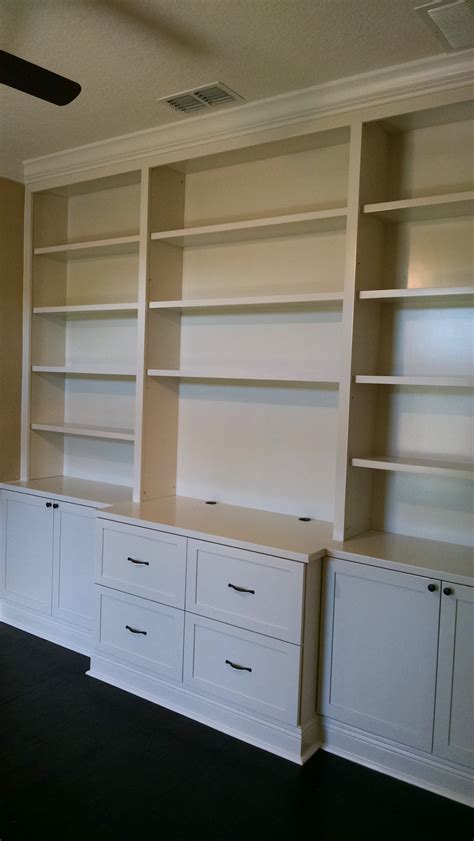 Custom Made Built In Office Bookcase By Custom Craft Woodworks