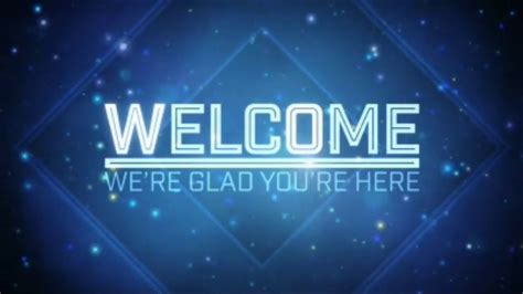 Welcome To Church Blue Background Motion Video Loops Hd Youtube